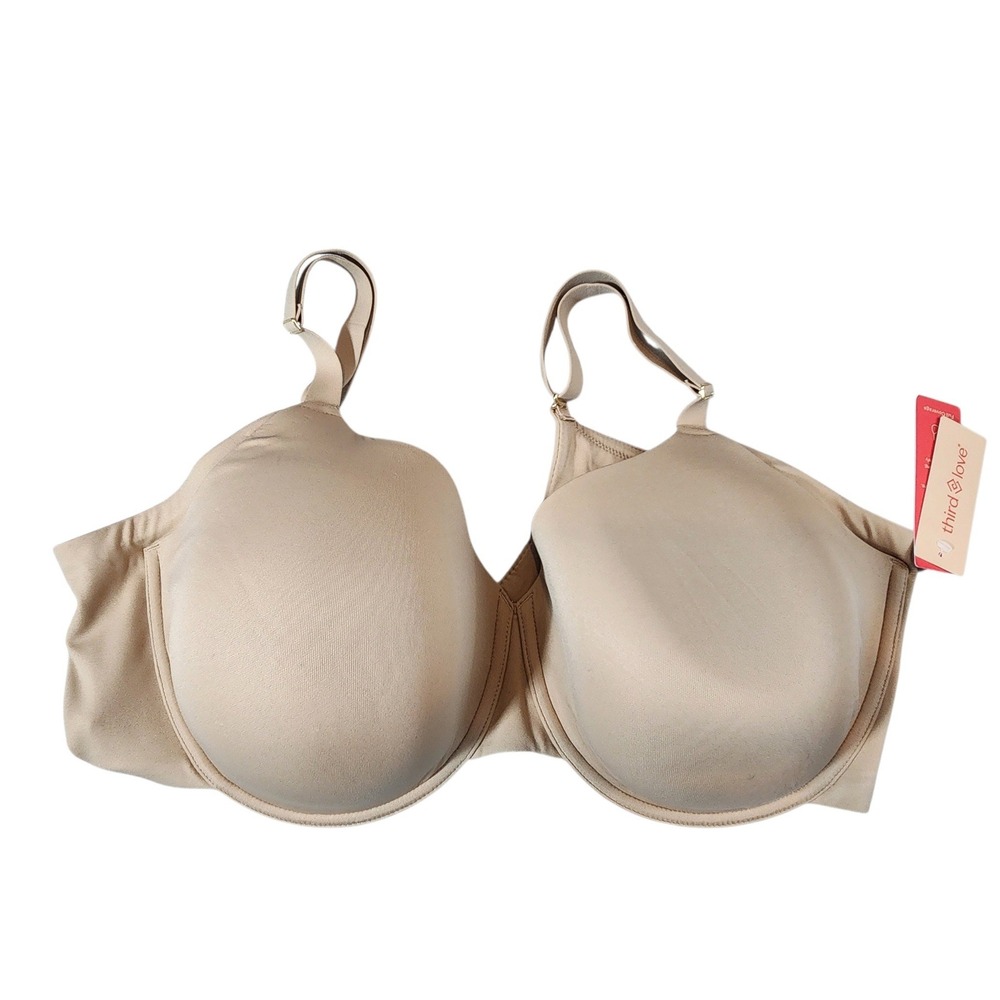 ThirdLove Smoothing Full Coverage Bra Women 40D Taupe ComfortStretch NWT
